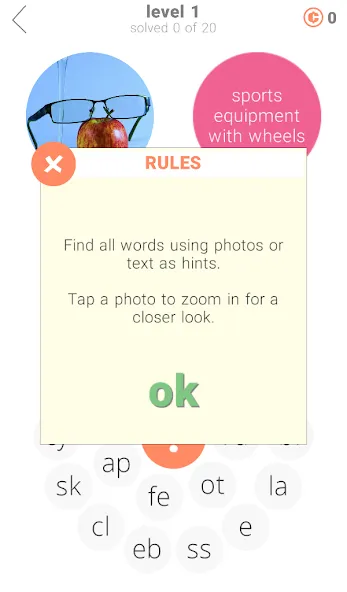 Word Rings 2 МОД/Взлом [Деньги, Монеты и Меню MOD] Screenshot 4