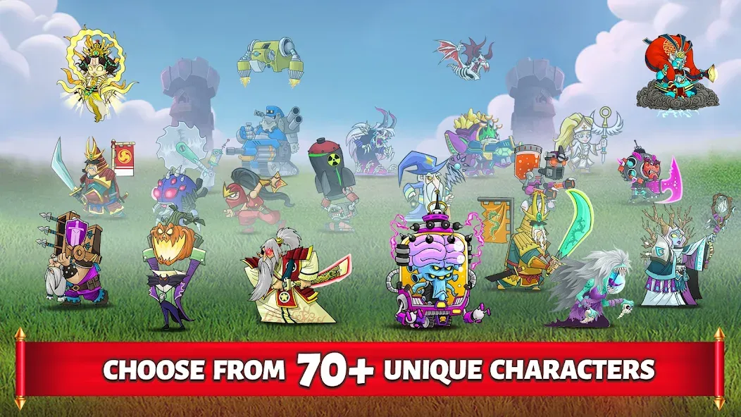 Tower Conquest: Tower Defense МОД/Взлом [Много денег, Монет и Все открыто] Screenshot 1