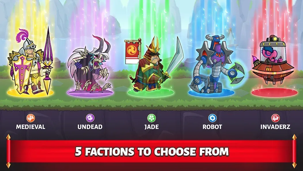 Tower Conquest: Tower Defense МОД/Взлом [Много денег, Монет и Все открыто] Screenshot 3