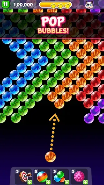 Bubble Shooter: Panda Pop! (Панда Поп) МОД/Взлом [Меню, Бесконечные монеты и Открытые уровни] Screenshot 1