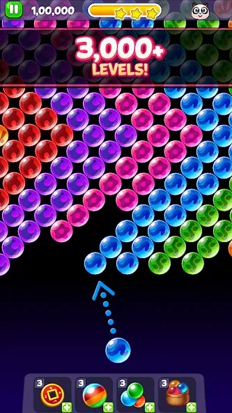 Bubble Shooter: Panda Pop! (Панда Поп) МОД/Взлом [Меню, Бесконечные монеты и Открытые уровни] Screenshot 2