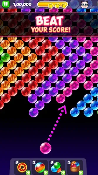 Bubble Shooter: Panda Pop! (Панда Поп) МОД/Взлом [Меню, Бесконечные монеты и Открытые уровни] Screenshot 5