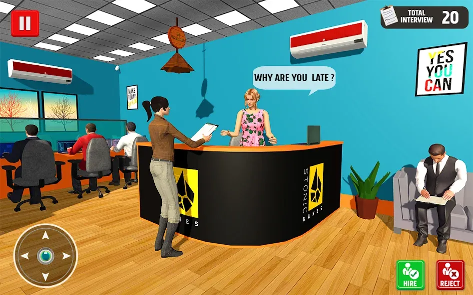 Virtual HR Manager Job Games МОД/Взлом [Все открыто, Дополнительные деньги и Меню MOD] Screenshot 3
