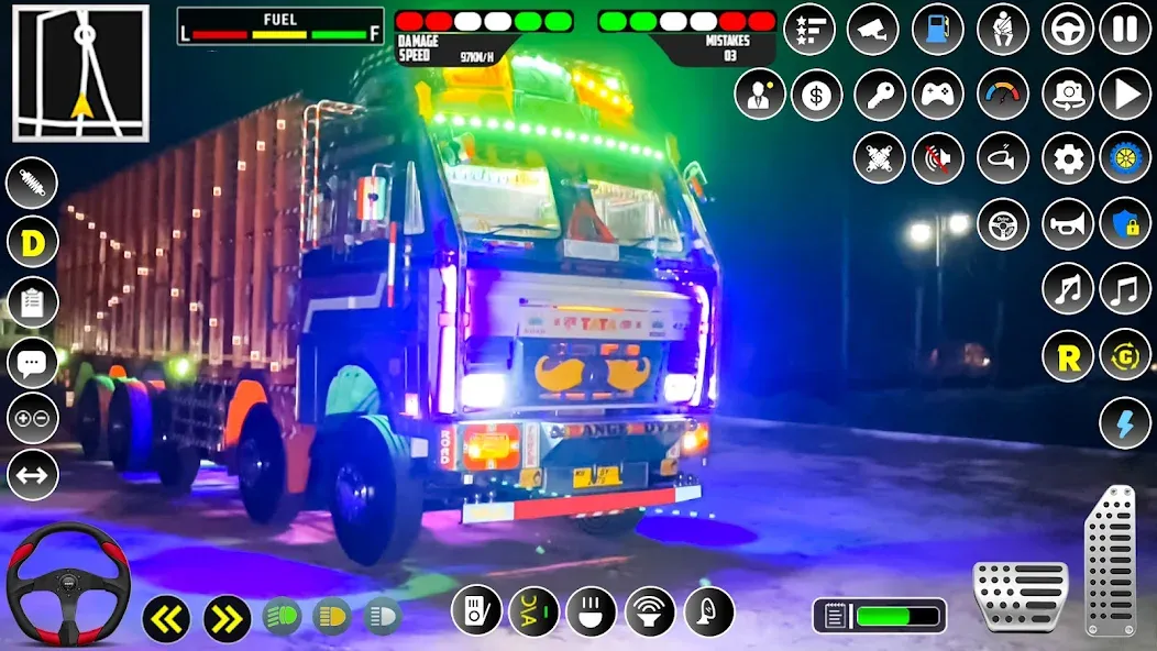Indian Truck Driver Simulator МОД/Взлом [Меню, Бесконечные монеты и Открытые уровни] Screenshot 1