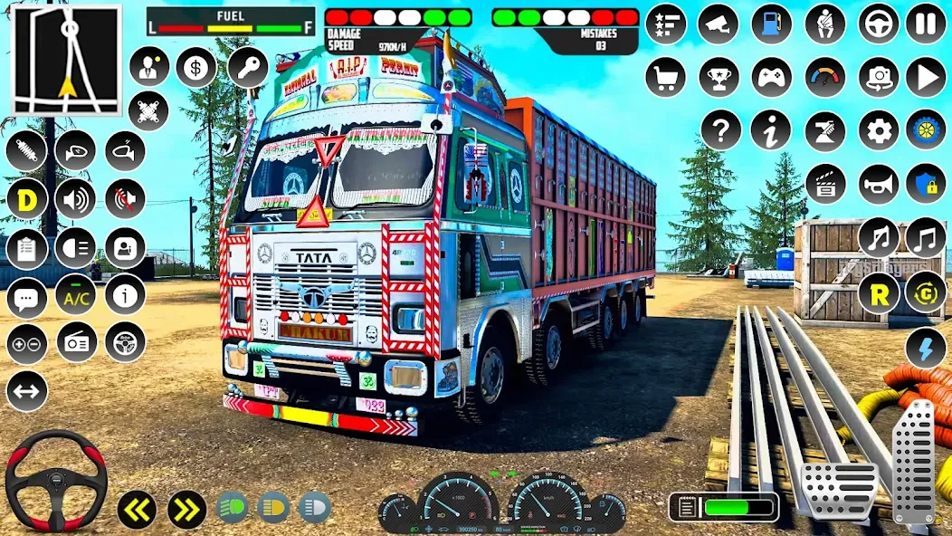 Indian Truck Driver Simulator МОД/Взлом [Меню, Бесконечные монеты и Открытые уровни] Screenshot 4