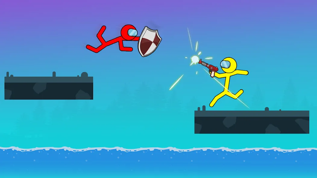 Stick-man Fighting Games МОД/Взлом [Меню, Бесконечные монеты и Открытые уровни] Screenshot 5