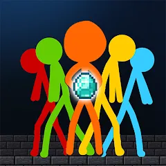 Скачать Stick-man Battle - Craft World Взлом (Много денег и кристаллов) на андроид бесплатно