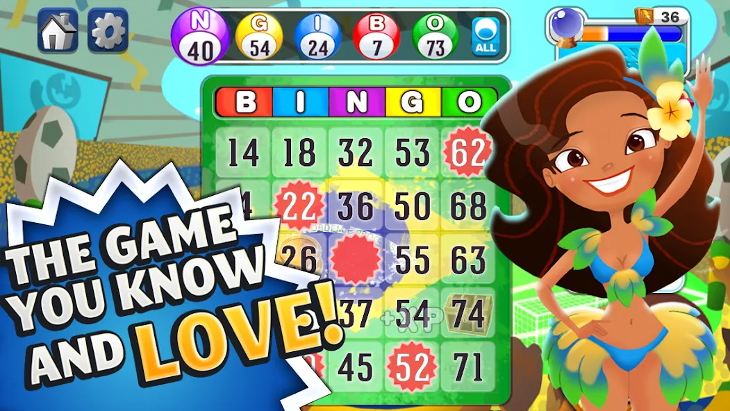 Bingo™: World Games МОД/Взлом [Меню, Бесконечные монеты и Открытые уровни] Screenshot 1