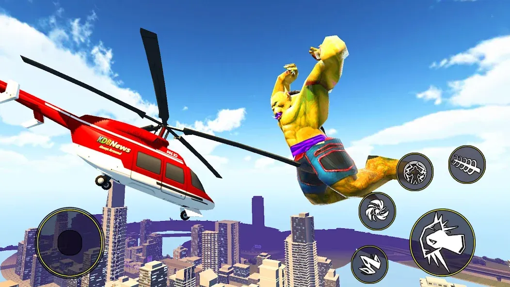 Super City Hero:superhero Game (упер Сити Герой) МОД/Взлом [Деньги, Монеты и Меню MOD] Screenshot 1