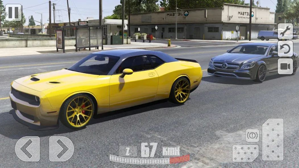 Simulator Dodge Demon Parking (Симулятор парковки  ) МОД/Взлом [Много денег, Монет и Все открыто] Screenshot 2