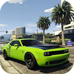 Скачать Simulator Dodge Demon Parking Взлом (много денег) на Андроид бесплатно