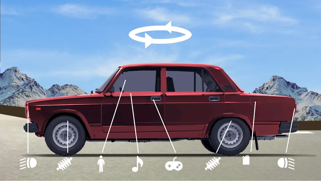Drive Classic VAZ 2107 Parking МОД/Взлом [Все открыто, Дополнительные деньги и Меню MOD] Screenshot 2