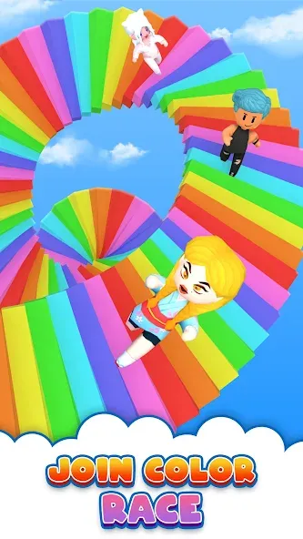 Fall Party.io: Match Race МОД/Взлом [Все открыто, Дополнительные деньги и Меню MOD] Screenshot 1