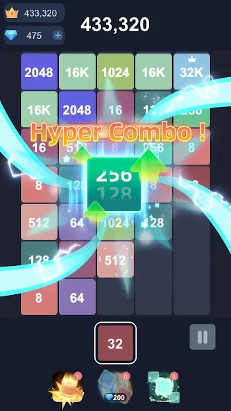 2048™ Merge Block Puzzle (Слияние блочных головоломок) МОД/Взлом [Много денег, Монет и Все открыто] Screenshot 1