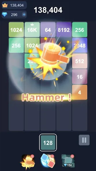 2048™ Merge Block Puzzle (Слияние блочных головоломок) МОД/Взлом [Много денег, Монет и Все открыто] Screenshot 3