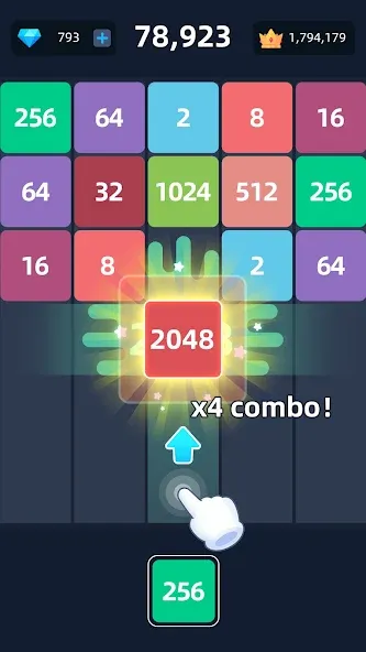 2048™ Merge Block Puzzle (Слияние блочных головоломок) МОД/Взлом [Много денег, Монет и Все открыто] Screenshot 4