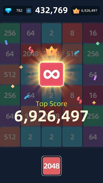 2048™ Merge Block Puzzle (Слияние блочных головоломок) МОД/Взлом [Много денег, Монет и Все открыто] Screenshot 5