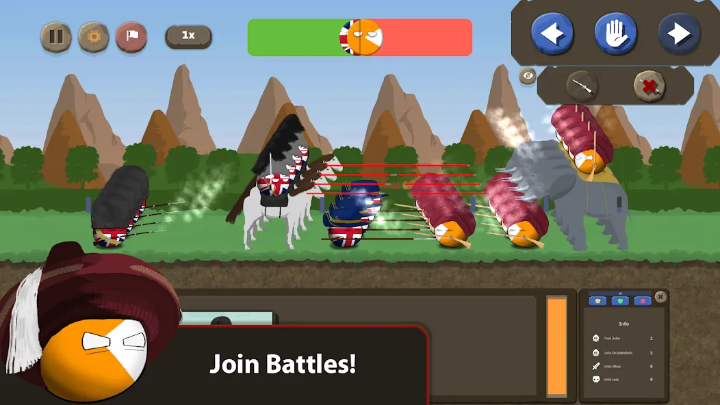 Countryballs at War (Кантриболс эт вор) МОД/Взлом [Бесконечные деньги, Монеты и Мега MOD] Screenshot 3