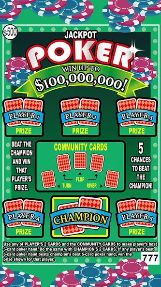 Scratch Off Lottery Scratchers МОД/Взлом [Все открыто, Дополнительные деньги и Меню MOD] Screenshot 4