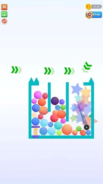 Bounce and pop - Puff Balloon МОД/Взлом [Бесконечные деньги, Монеты и Мега MOD] Screenshot 2