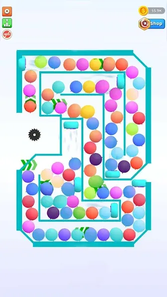 Bounce and pop - Puff Balloon МОД/Взлом [Бесконечные деньги, Монеты и Мега MOD] Screenshot 3