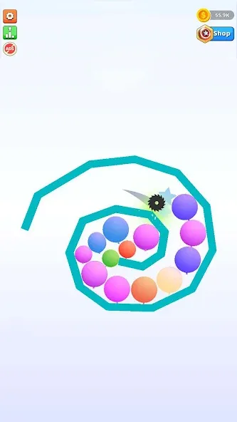 Bounce and pop - Puff Balloon МОД/Взлом [Бесконечные деньги, Монеты и Мега MOD] Screenshot 4