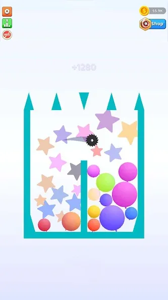 Bounce and pop - Puff Balloon МОД/Взлом [Бесконечные деньги, Монеты и Мега MOD] Screenshot 5