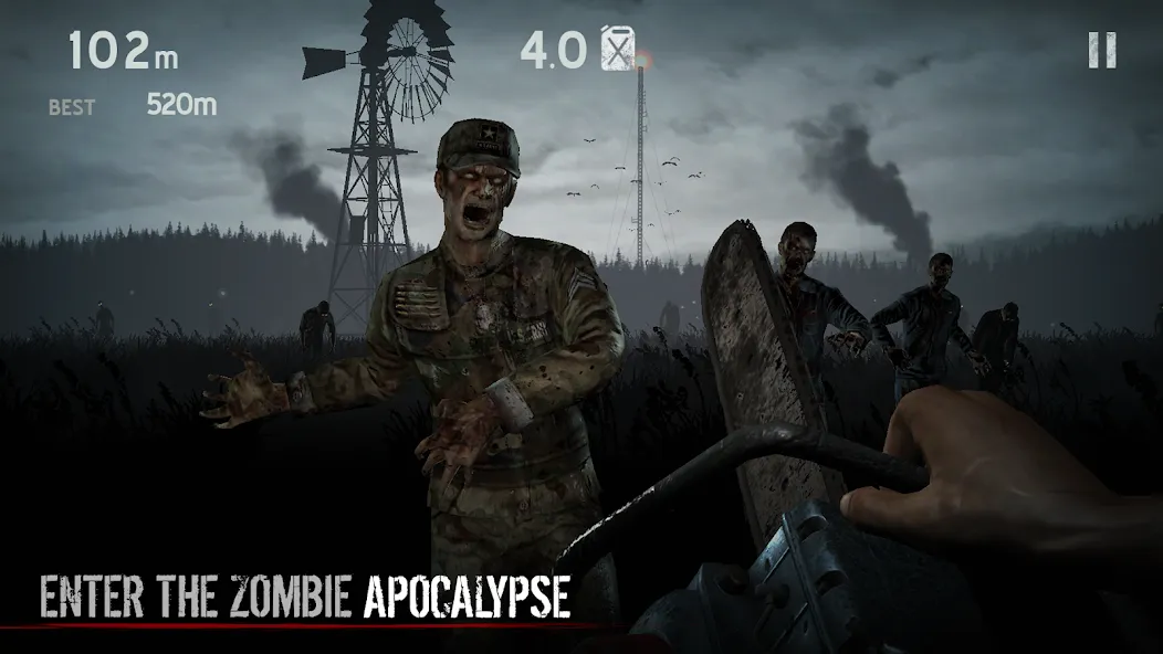 Into the Dead МОД/Взлом [Меню, Бесконечные монеты и Открытые уровни] Screenshot 1