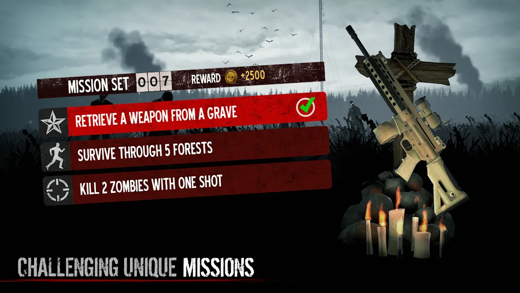 Into the Dead МОД/Взлом [Меню, Бесконечные монеты и Открытые уровни] Screenshot 4