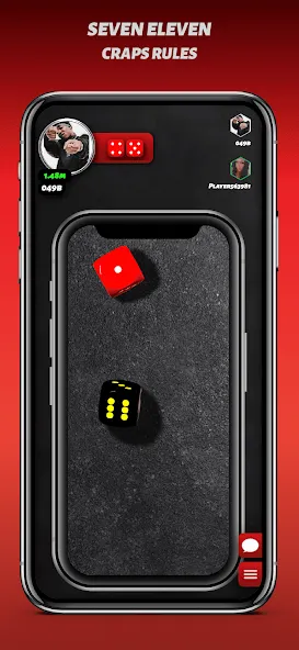 Phone Dice™ Street Dice Game (Фон Дайс Стрит Дайс Гейм) МОД/Взлом [Все открыто, Дополнительные деньги и Меню MOD] Screenshot 2