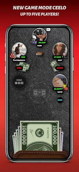 Phone Dice™ Street Dice Game (Фон Дайс Стрит Дайс Гейм) МОД/Взлом [Все открыто, Дополнительные деньги и Меню MOD] Screenshot 3