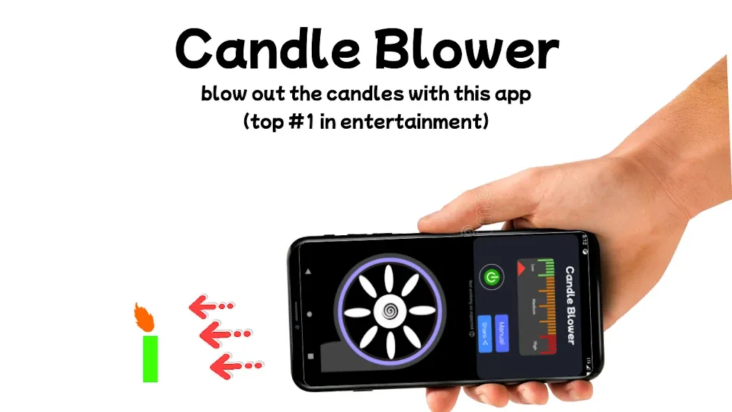 Blower - Candle Blower Lite (Блоуэр) МОД/Взлом [Деньги, Монеты и Меню MOD] Screenshot 1
