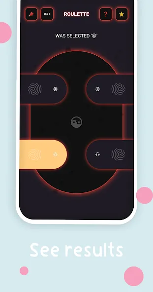 Mini : Finger Picker Chooser (Шок) МОД/Взлом [Деньги, Монеты и Меню MOD] Screenshot 1