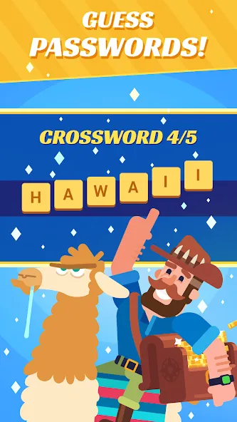 Crossword Islands:Daily puzzle МОД/Взлом [Деньги, Монеты и Меню MOD] Screenshot 1