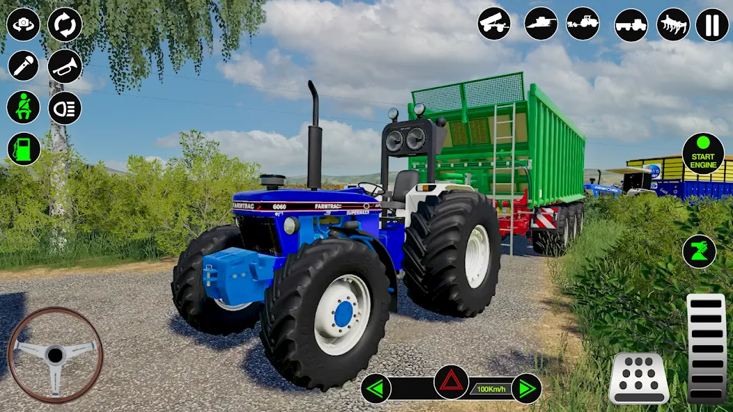 Farming Tractor Simulator Game МОД/Взлом [Меню, Бесконечные монеты и Открытые уровни] Screenshot 3