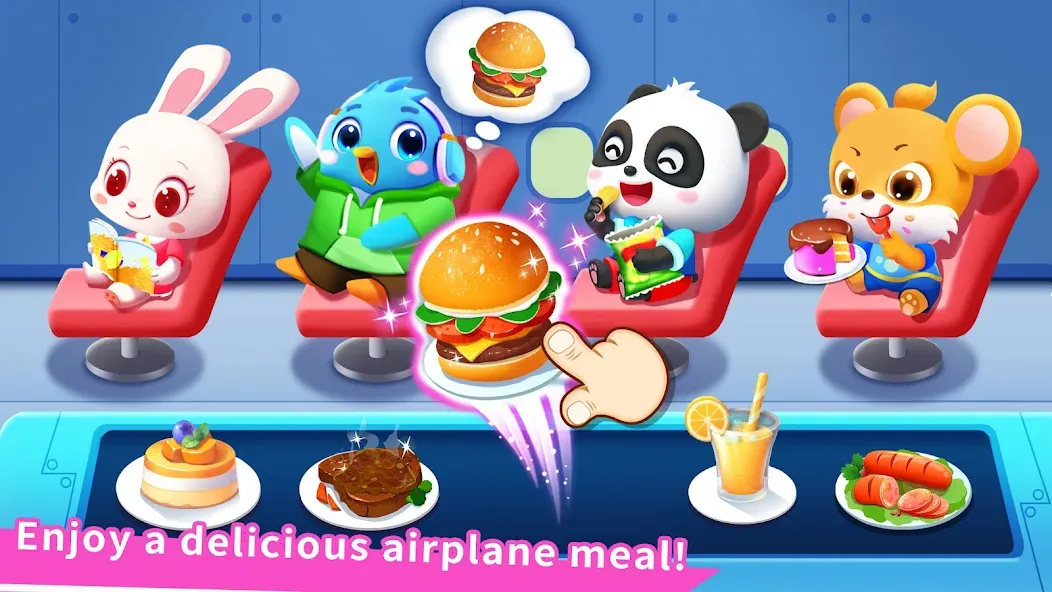 Baby Panda's Airport МОД/Взлом [Все открыто, Дополнительные деньги и Меню MOD] Screenshot 2