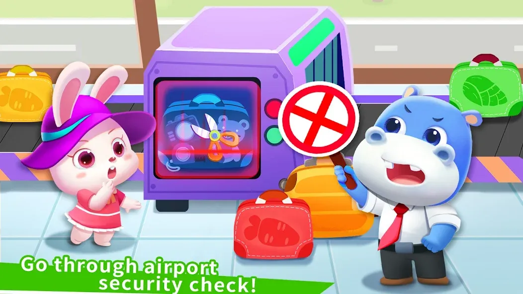Baby Panda's Airport МОД/Взлом [Все открыто, Дополнительные деньги и Меню MOD] Screenshot 3