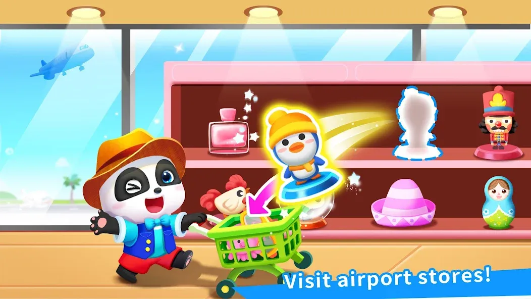 Baby Panda's Airport МОД/Взлом [Все открыто, Дополнительные деньги и Меню MOD] Screenshot 5