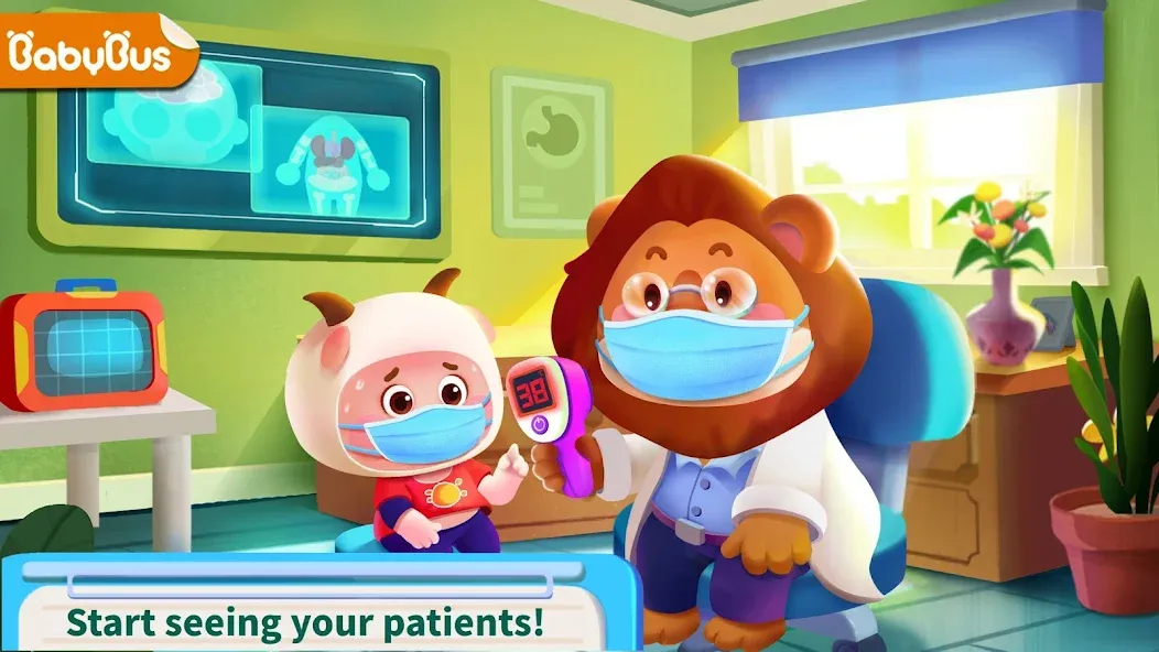 Baby Panda's Hospital Care МОД/Взлом [Все открыто, Дополнительные деньги и Меню MOD] Screenshot 1