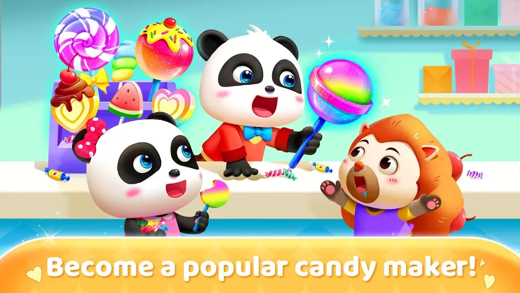 Little Panda's Candy Shop МОД/Взлом [Деньги, Монеты и Меню MOD] Screenshot 5