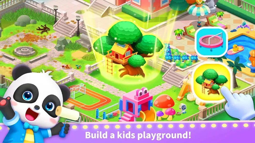Baby Panda's Town: Life МОД/Взлом [Все открыто, Дополнительные деньги и Меню MOD] Screenshot 2