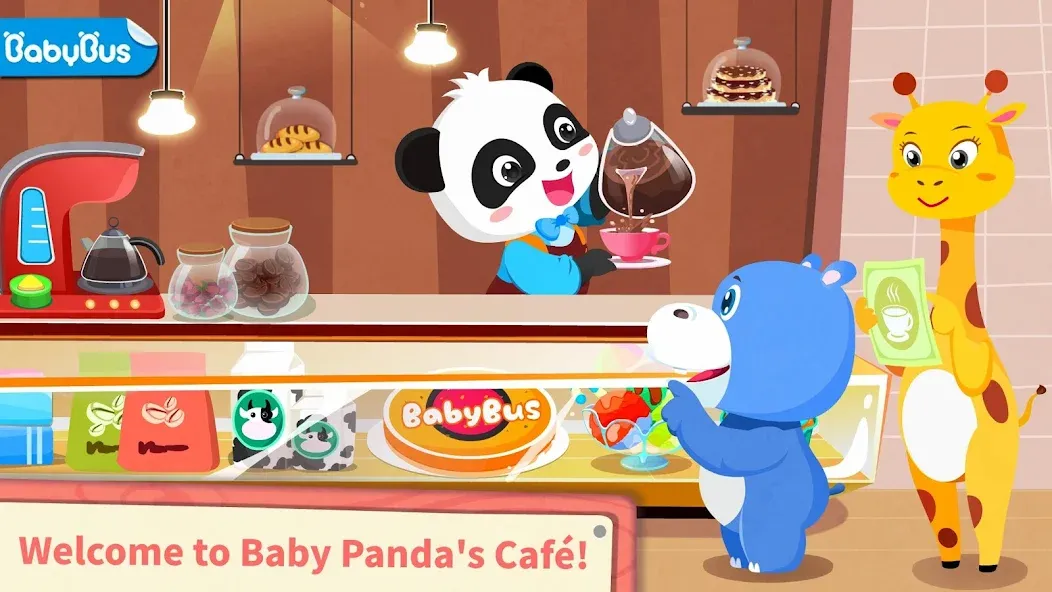 Baby Panda’s Summer: Café МОД/Взлом [Много монет, Открытые уровни и Мега MOD] Screenshot 1