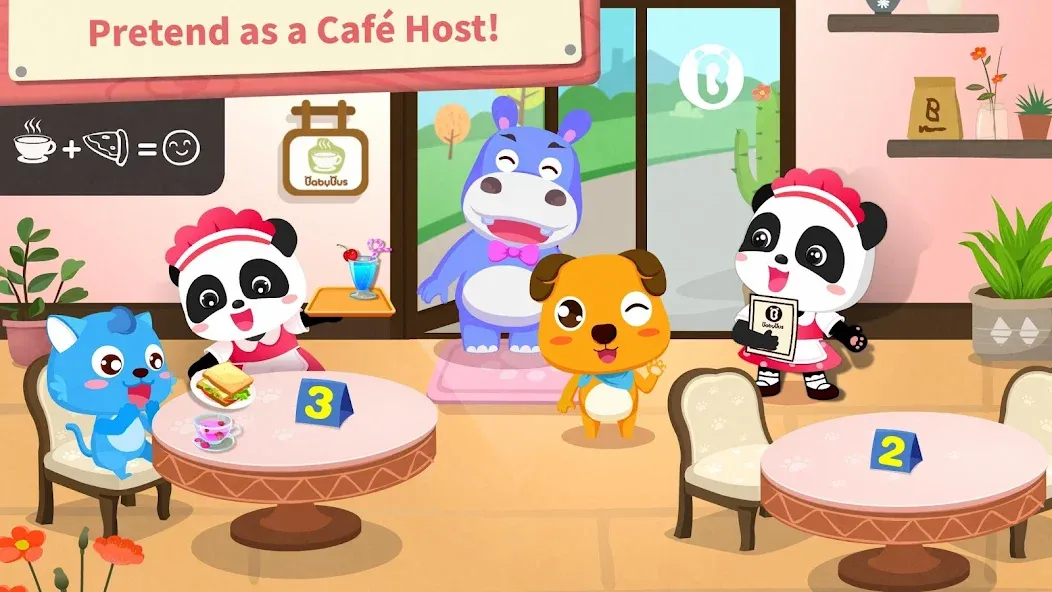 Baby Panda’s Summer: Café МОД/Взлом [Много монет, Открытые уровни и Мега MOD] Screenshot 4