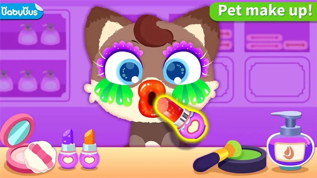 Little Panda's Pet Salon МОД/Взлом [Меню, Бесконечные монеты и Открытые уровни] Screenshot 1