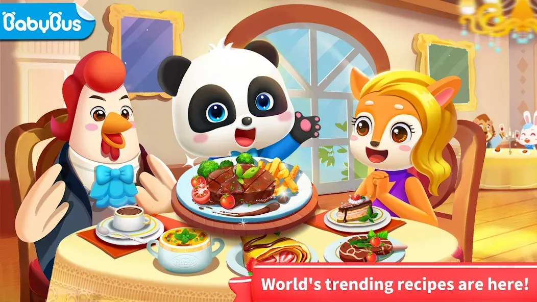 Little Panda's World Recipes МОД/Взлом [Деньги, Монеты и Меню MOD] Screenshot 1