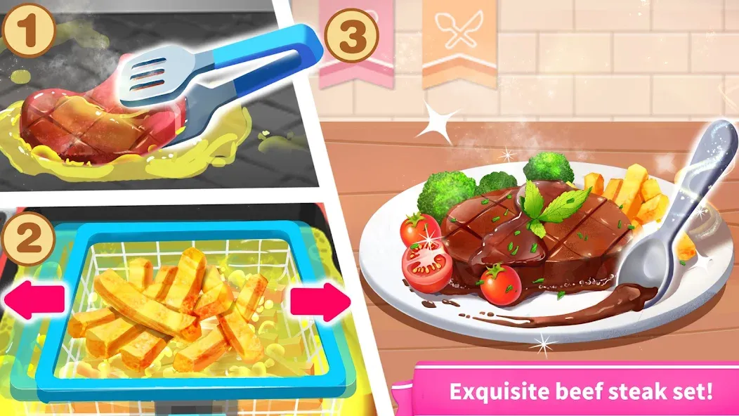 Little Panda's World Recipes МОД/Взлом [Деньги, Монеты и Меню MOD] Screenshot 2