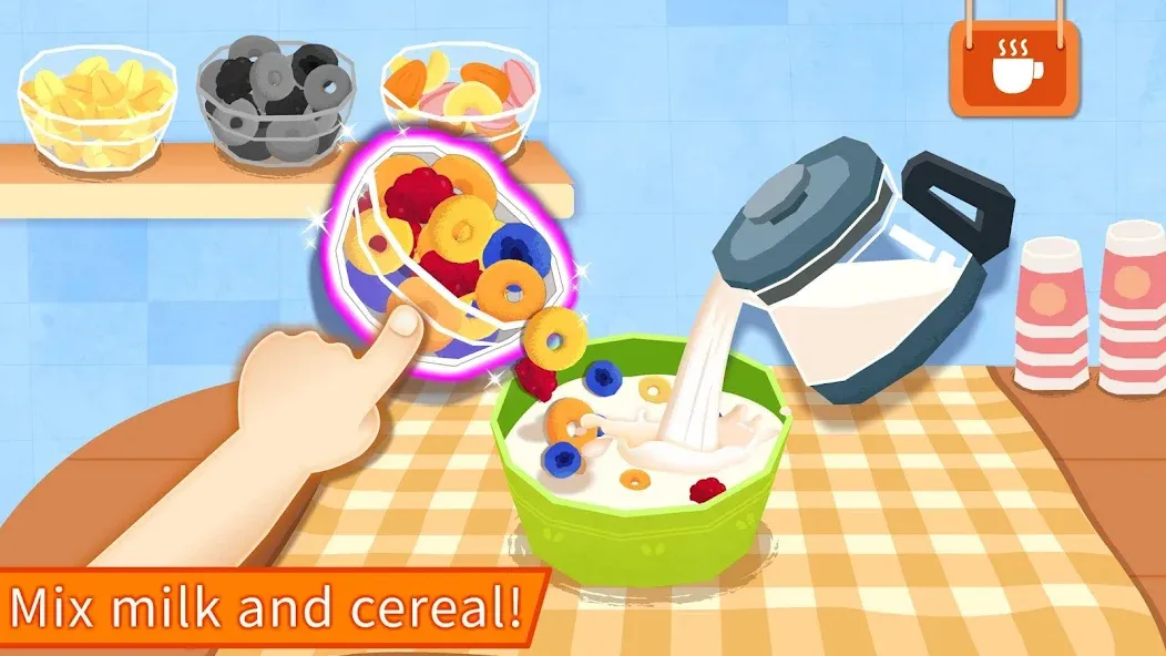 Baby Panda's Breakfast Cooking МОД/Взлом [Меню, Бесконечные монеты и Открытые уровни] Screenshot 2