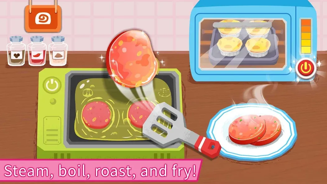 Baby Panda's Breakfast Cooking МОД/Взлом [Меню, Бесконечные монеты и Открытые уровни] Screenshot 3