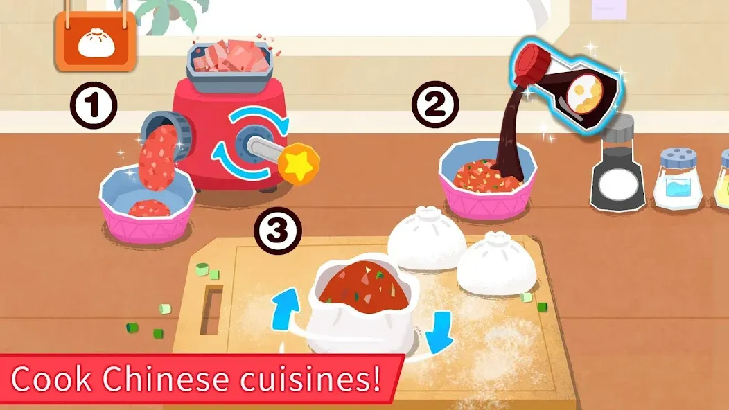 Baby Panda's Breakfast Cooking МОД/Взлом [Меню, Бесконечные монеты и Открытые уровни] Screenshot 4