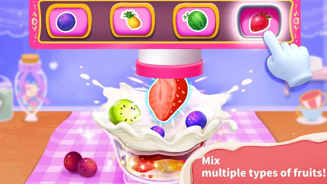 Baby Panda’s Ice Cream Shop МОД/Взлом [Меню, Бесконечные монеты и Открытые уровни] Screenshot 3